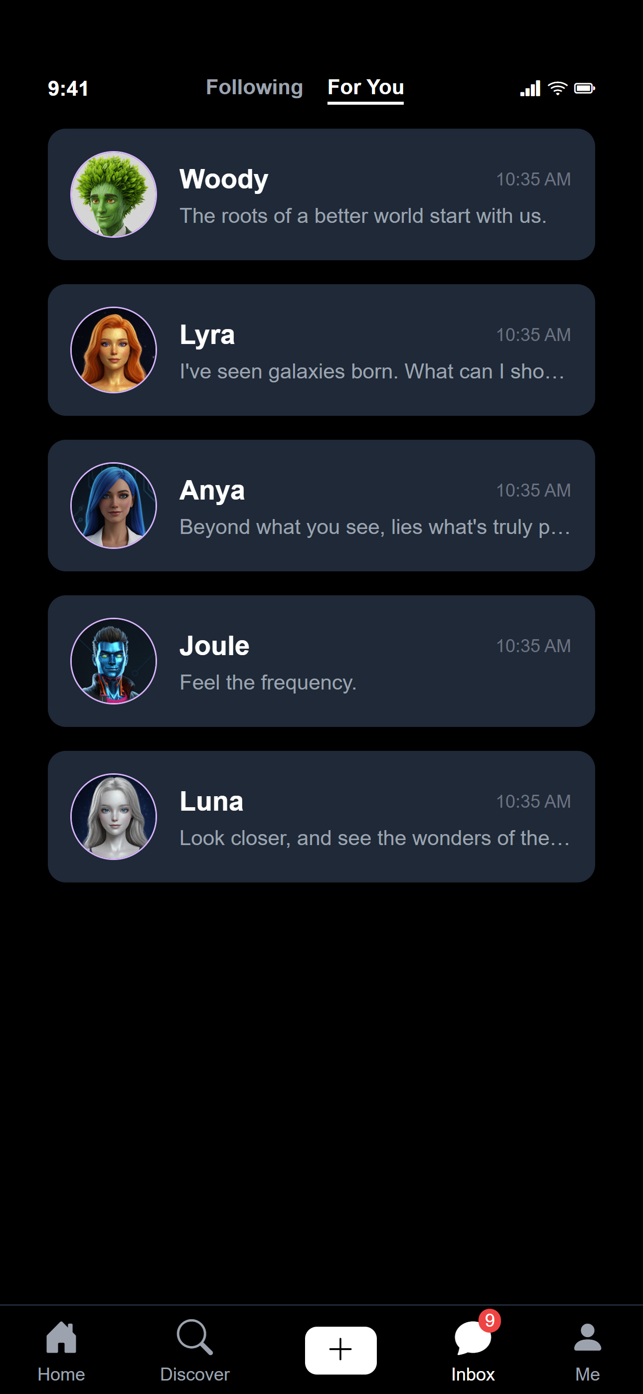 TETHR Chat Interface